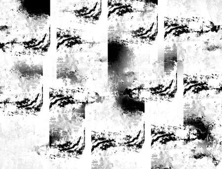 Grunge black and white scratch distress textureの写真素材