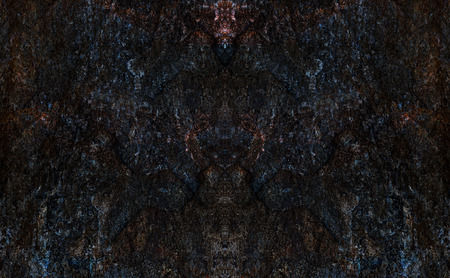 blue texture of shabby paint and plaster cracks backgroundの写真素材