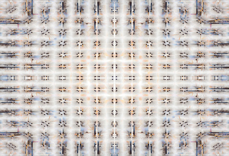 symmetrical geometrical grunge backgroundの写真素材