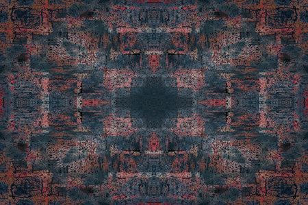 symmetrical wall backgroundの写真素材