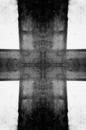 black wall abstract grunge textureの写真素材