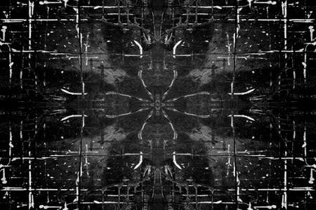 Grunge black and white scratch distress textureの写真素材