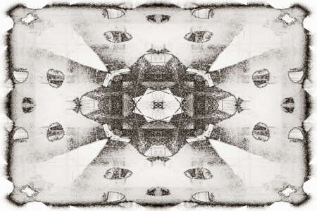 futuristic abstract grunge geometric modern patternの写真素材