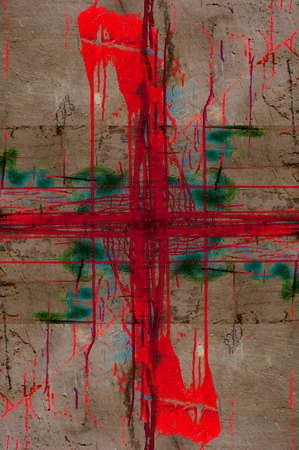 grunge weathered surfaceの写真素材