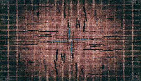 rusty metal texture in spots paint and dimplesの写真素材