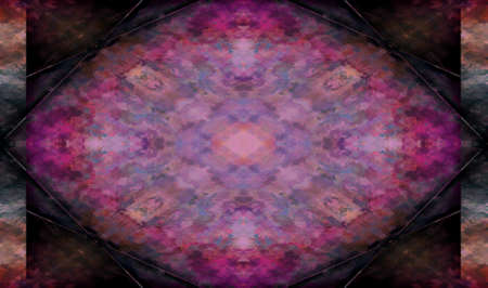 Abstract painted canvas multicolor backgroundの写真素材