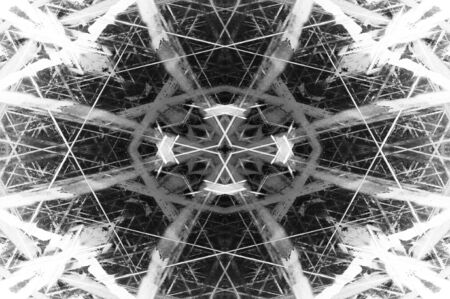 Black and white monochrome old grunge vintage weathered background abstract antique texture with retro patternの写真素材