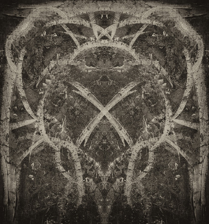 Abstract painted grunge wallの写真素材