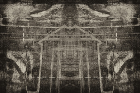 Abstract painted grunge wallの写真素材