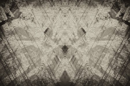 sepia tone grunge wallの写真素材