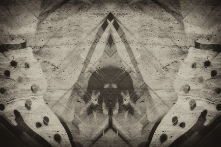 sepia tone grunge wallの写真素材