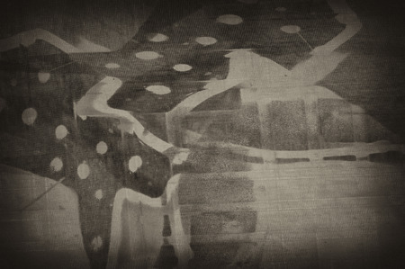 Old sepia grunge vintage weathered background abstract antique texture with retro patternの写真素材