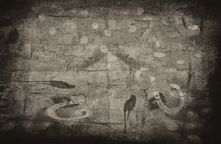 Old sepia grunge vintage weathered background abstract antique texture with retro pattern