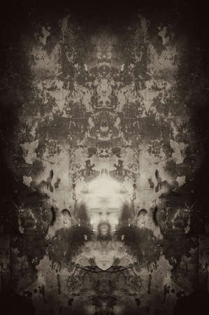 Dark Grunge Geometric Patternの写真素材