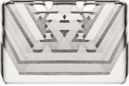 Black and white monochrome old grunge vintage weathered background abstract antique texture with retro patternの写真素材