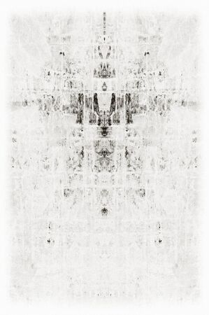 Black and white monochrome old grunge vintage weathered background abstract antique texture with retro patternの写真素材