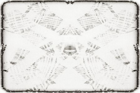 Black and white monochrome old grunge vintage weathered background abstract antique texture with retro patternの写真素材