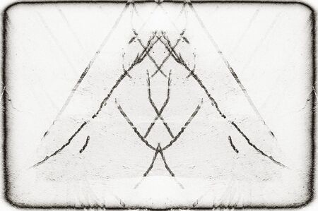 Black and white monochrome old grunge vintage weathered background abstract antique texture with...