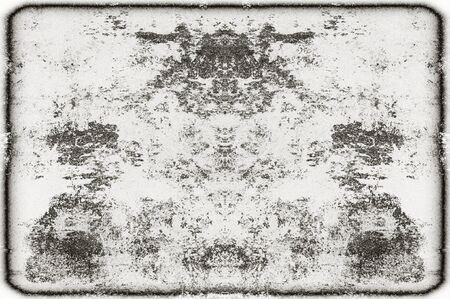 Black and white monochrome old grunge vintage weathered background abstract antique texture with retro patternの写真素材