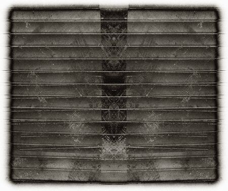 Black and white monochrome old grunge vintage weathered background abstract antique texture with retro patternの写真素材