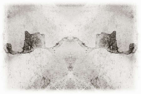 Black and white monochrome old grunge vintage weathered background abstract antique texture with retro patternの写真素材