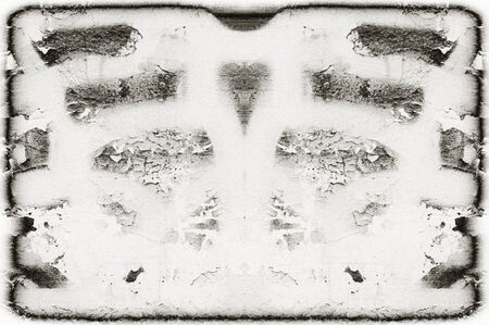 Black and white monochrome old grunge vintage weathered background abstract antique texture with...