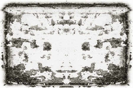 Black and white monochrome old grunge vintage weathered background abstract antique texture with...