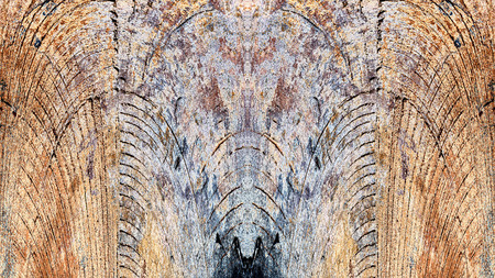 Old color grunge vintage weathered background abstract antique texture with retro pattern. 16:9 aspect ratioの写真素材