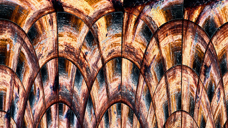 Old color grunge vintage weathered background abstract antique texture with retro pattern. 16:9 aspect ratioの写真素材