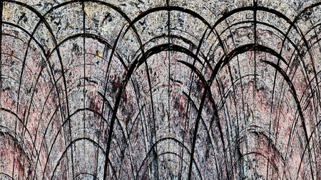 Old color grunge vintage weathered background abstract antique texture with retro pattern. 16:9 aspect ratioの写真素材