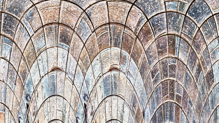 Old color grunge vintage weathered background abstract antique texture with retro pattern. 16:9 aspect ratioの写真素材