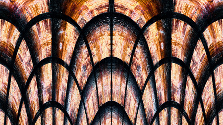 Old color grunge vintage weathered background abstract antique texture with retro pattern. 16:9 aspect ratioの写真素材