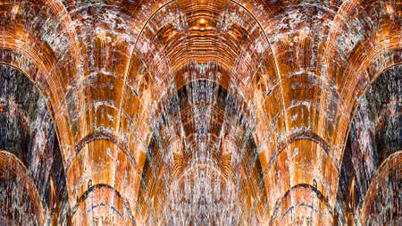 Old grunge vintage weathered background abstract antique texture with retro pattern. 16:9 aspect ratioの写真素材