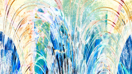 Old grunge vintage weathered background abstract antique texture with retro pattern. 16:9 aspect ratioの写真素材