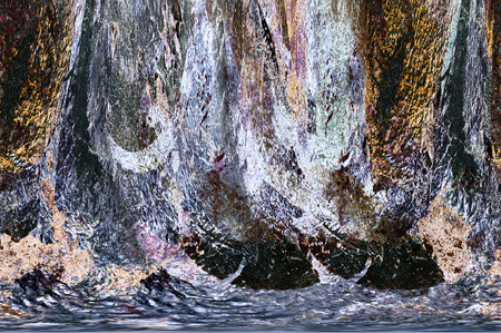 Old color grunge vintage weathered background abstract antique texture with retro patternの写真素材