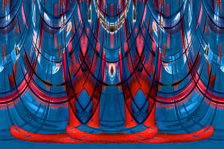 Old color grunge vintage weathered background abstract antique texture with retro patternの写真素材