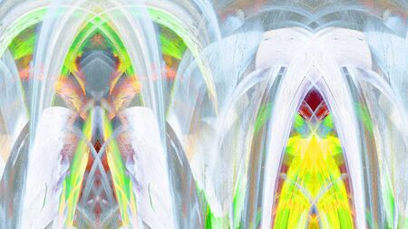 Old color grunge vintage weathered background abstract antique texture with retro pattern. 16:9 aspect ratioの写真素材