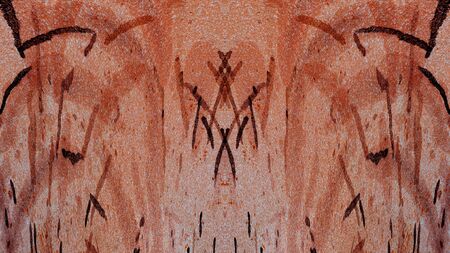 Old color grunge vintage weathered background abstract antique texture with retro pattern. 16:9...