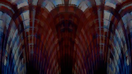 Old color grunge vintage weathered background abstract antique texture with retro pattern. 16:9 aspect ratioの写真素材