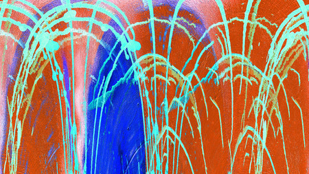 Old color grunge vintage weathered background abstract antique texture with retro pattern. 16:9 aspect ratioの写真素材