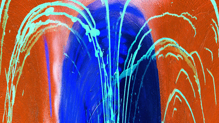 Old color grunge vintage weathered background abstract antique texture with retro pattern. 16:9 aspect ratioの写真素材