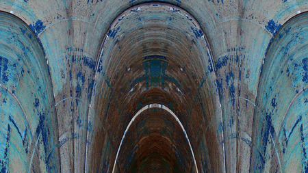 Old color grunge vintage weathered background abstract antique texture with retro pattern. 16:9 aspect ratioの写真素材