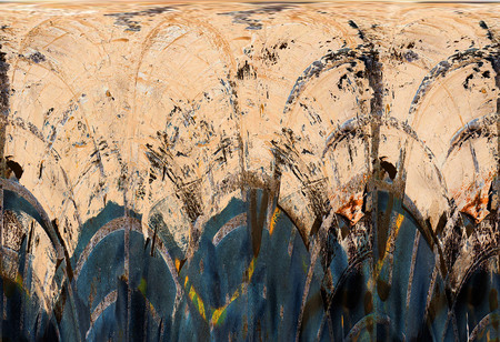 Old color grunge vintage weathered background abstract antique texture with retro pattern. Modern futuristic painted wall for backdrop or wallpaper with copy space. Close up imageの写真素材