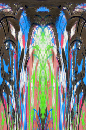 Old color grunge vintage weathered background abstract antique texture with retro pattern. Modern futuristic painted wall for backdrop or wallpaper with copy space. Close up imageの写真素材