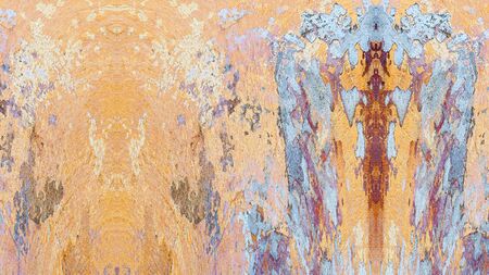 Old color grunge vintage weathered background abstract antique texture with retro pattern. 16:9...