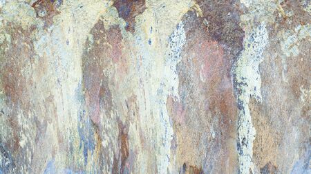 Old color grunge vintage weathered background abstract antique texture with retro pattern. 16:9 aspect ratioの写真素材