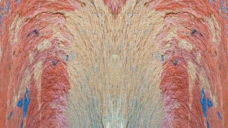Old color grunge vintage weathered background abstract antique texture with retro pattern. 16:9...