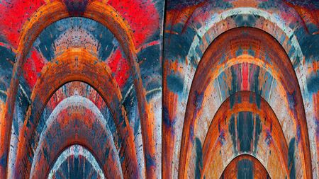 Old color grunge vintage weathered background abstract antique texture with retro pattern. 16:9...
