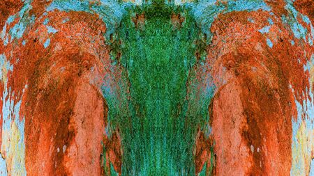 Old color grunge vintage weathered background abstract antique texture with retro pattern. 16:9...