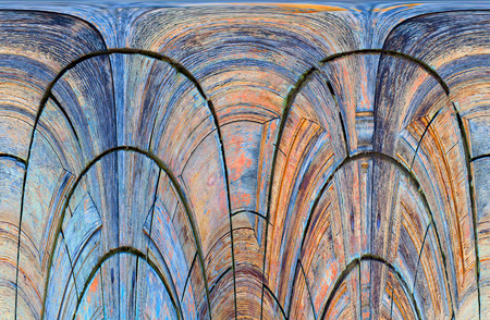 Old color grunge vintage weathered background abstract antique texture with retro pattern. Modern futuristic painted wall for backdrop or wallpaper with copy space. Close up imageの写真素材